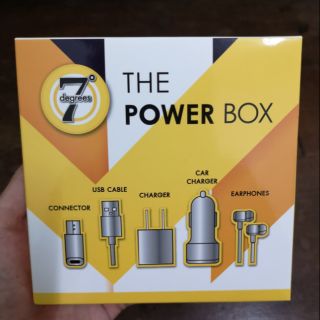 The power box ชุดชาร์ตและหูฟัง