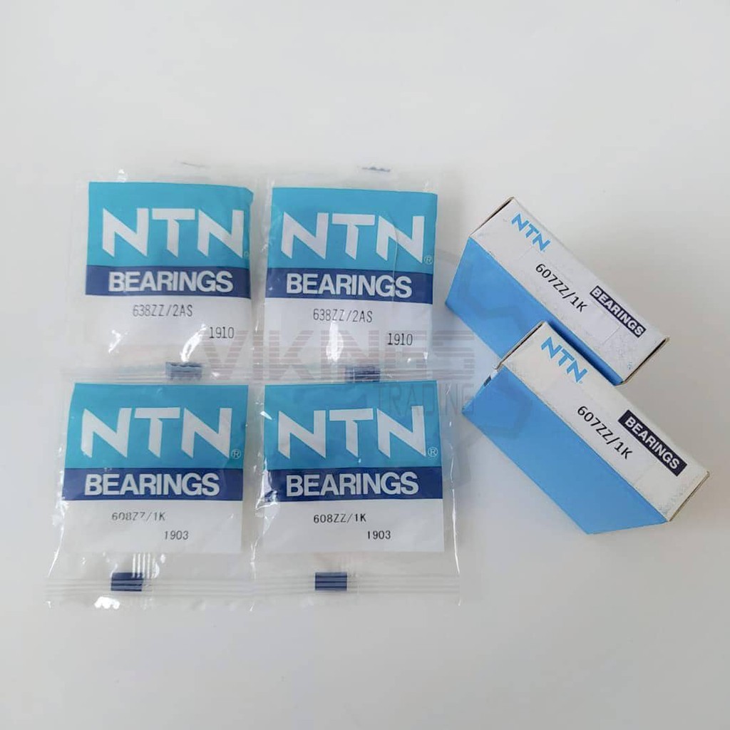 เอ็นทีเอ็น!! 638ZZ 608ZZ 607ZZ NTN BEARING 2 ด้านฝาครอบเหล็ก