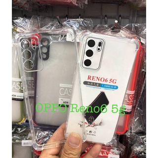 เคสใสกันกระแทกแบบคลุมกล้อง​ OPPO Reno6(5G) Reno6Z(5G) A16 TPUกันกระแทก