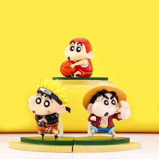 Crayon Shinchan X One piece / Slamdunk / Naruto Model Figures