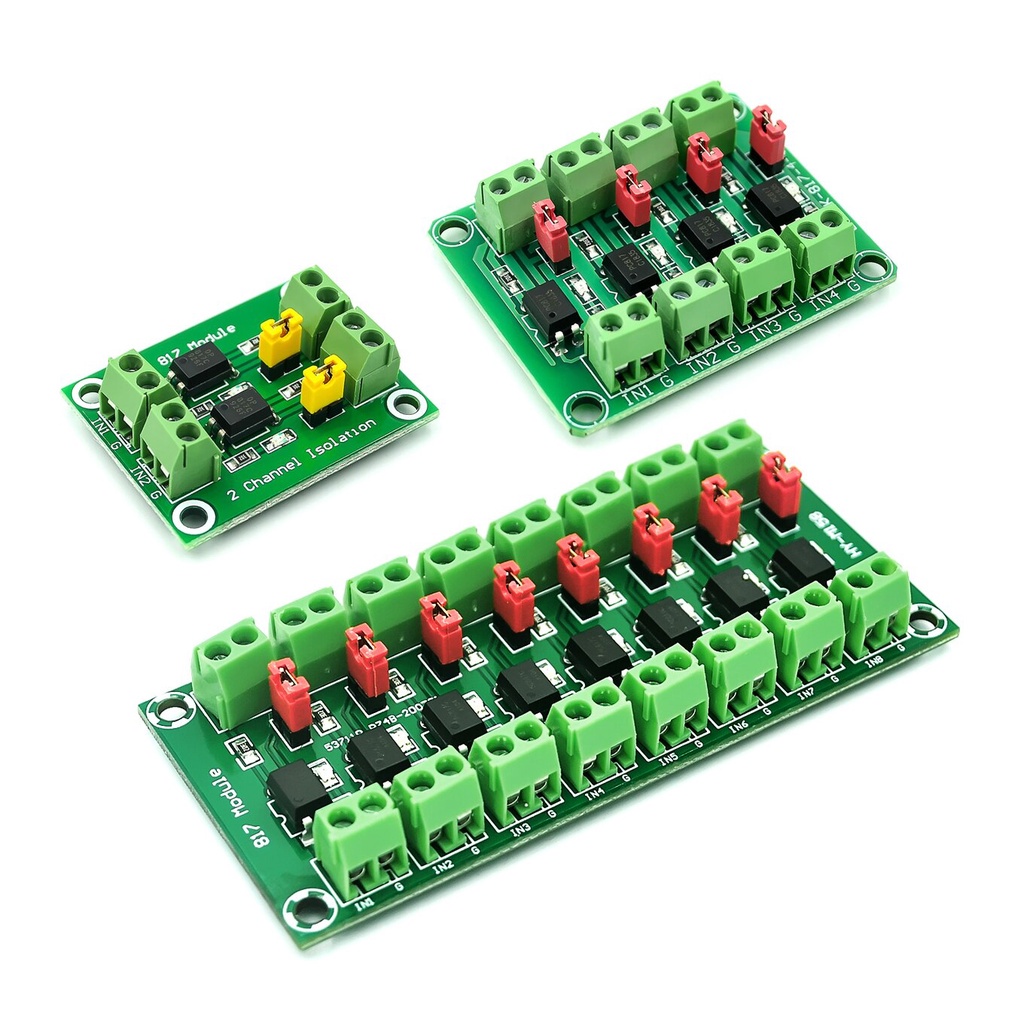 Pc817 2 4 8 ช่อง Optocoupler บอร์ดแยกแรงดันไฟฟ้าอะแดปเตอร์แปลงโมดูล 3.6-30V Driver Photoelectric Isolated โมดูลใหม่