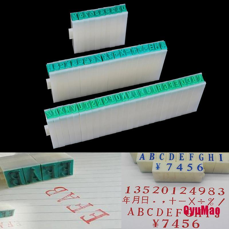[rxGUMO] แสตมป์ยางตัวเลขตัวอักษรตัวอักษร 1 ชุดรวมกันฟรีงานฝีมือ Diy HDY