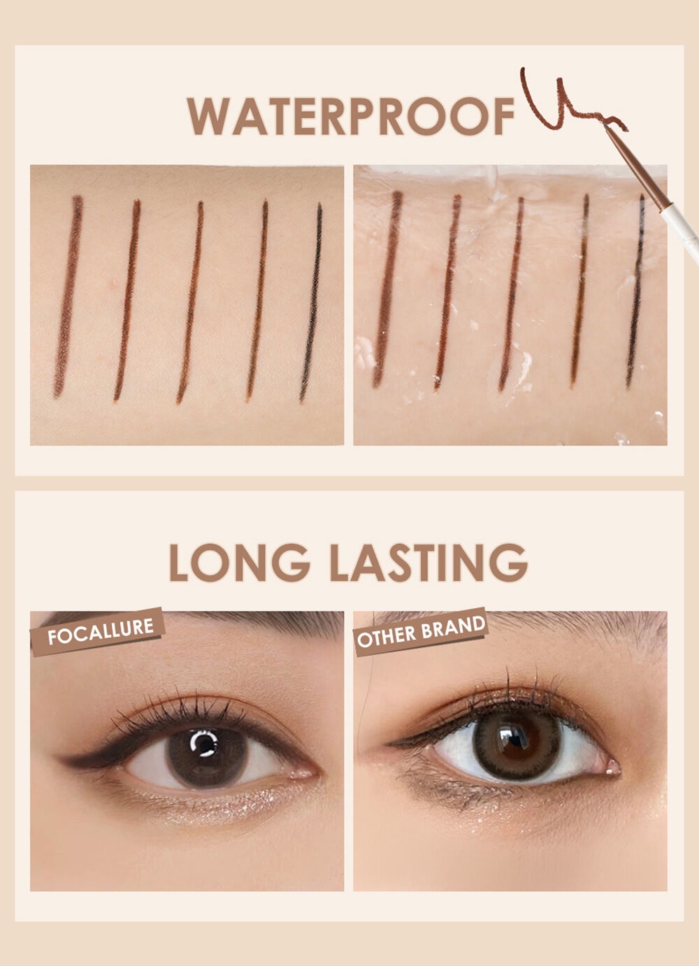 FOCALLURE FA243 Perfectly Defined Gel Eyeliner F04. Shopee Thailand