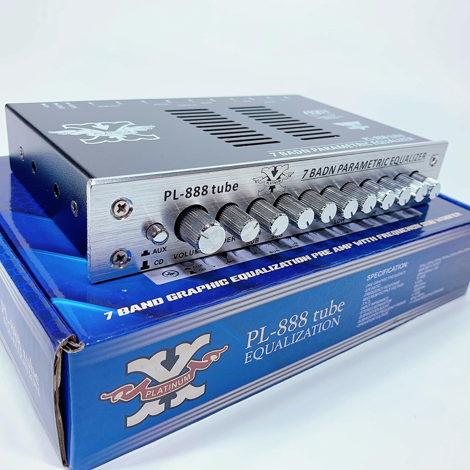 ปรีแอมป์เครื่องเสียงรถยนต์ (ปรีหลอด) 7แบรนด์ ยี่ห้อ Platinum X รุ่น PL-888Tube (แยกซับอิสระ)
