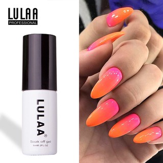 สีทาเล็บเจลเปลี่ยนสีตามอุณหภูมิ LULAA สีสวย ติดทน สีสวย ใช้ง่าย