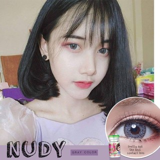 1 คู่ บิ๊กอายตาโต ค่าสายตา -0.50 สีเทา ลายสวย ลายฮิตtiktok สายฝอ รุ่น Nudy Gray by Pitchylens