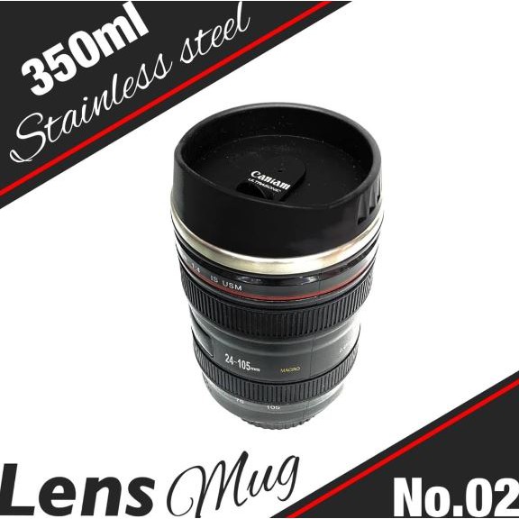 Camera Lens Mug แก้วเก็บอุหภูมิเลนส์กล้อง