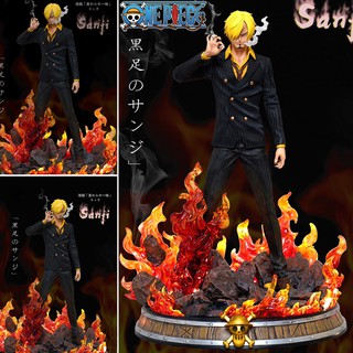 Figure ฟิกเกอร์ Model โมเดล One Piece วันพีซ เต็มพิกัดสลัดจอมลุย วันพีช Vinsmoke Sanji ซันจิ วินสโมค Black