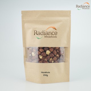 Hazelnuts (with skin) 250g, Radiance Wholefoods