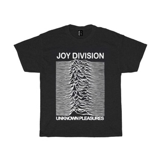 เสื้อยืด ผ้าฝ้าย พิมพ์ลาย Joy Division สีดํา