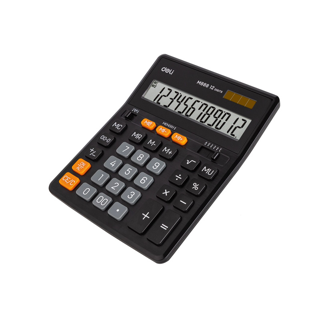 Deli M888 Calculator 12-digit เครื่องคิดเลขแบบตั้งโต๊ะ 12 หลัก รับประกันนาน 3 ปี!!! เครื่องคิดเลขตั้งโต๊ะ เครื่องคิดเงิน