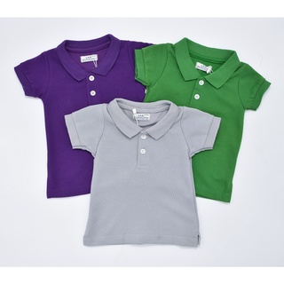 Leeya เสื้อโปโลเด็ก (6-12 เดือน)  เสื้อยืดเด็ก 100% Cotton Drytech Baby &amp; Kids Polo Tshirt