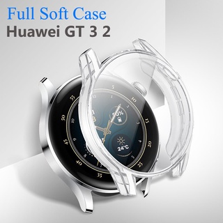 เคส Tpu นิ่ม ป้องกันรอย สําหรับ Huawei Watch GT3 GT 3 GT2 2 2E Pro 42 มม. 46 มม. เคสกันชน แบบเต็มจอ สําหรับ Watch 3