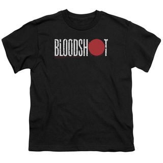 เสื้อยืดผ้าฝ้าย พิมพ์ลายโลโก้ Bloodshot สีดํา DHgjim52IHnhfn91Size S-5XL