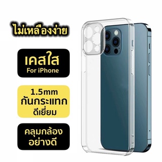 เคสใสกันกระเเทก ไม่เหลืองง่าย กันกล้อง สำหรับIPhone12/12 pro/12 pro max/12 mini CASE TPU