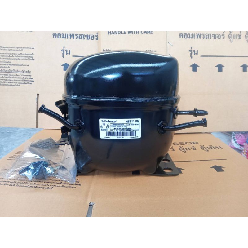 คอมตู้เย็นมือสอง NBT1118Z   1/4แรง ใช้น้ำยา R134A นำไปใช้แทนรุ่น c-bzn201  c-bzn175  ae1390  ae2390 ได้ 100%