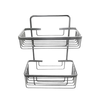 ชั้นแขวนติดผนัง2ชั้น MOYA KU104.02 อลูมิเนียม  อุปกรณ์ภายในห้องน้ำ