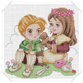 อัศวินที่รัก (15-W) ชุดปักครอสติช ภิญญ์ ,Cross Stitch Kit Pinn (Pre Order)