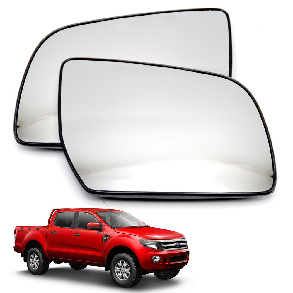 เนื้อกระจกมองข้าง เลนส์กระจกมองข้าง ขวา+ซ้าย Rh+Lh รุ่น2/4ประตู Ford Ranger XLT Wildtrak Mazda Bt-50 Pro ปี 2012-2019