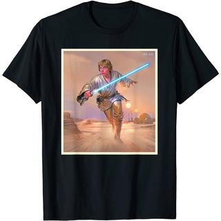 เสื้อยืดผ้าฝ้ายพิมพ์ลายแฟชั่น เสื้อยืด พิมพ์ลาย Star Wars Luke Skywalker True Jedi สําหรับผู้ชาย