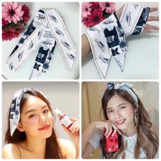 🔥แท้💯%🔥ฉลากไทย ผ้าผูกผม ผ้าพันคอ ผ้าคาดผม ขนาด 120x6 cm.Kiehls Heritage Slim Scarf  Limited-Edition