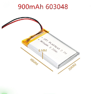 แบตเตอรี่ battery 3.7V 900mAh 603048