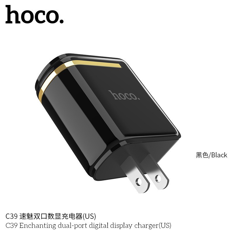 ชาร์จเร็ว ปลั๊กชาร์จ Hoco C39 2.4A Max 12W หัวชาร์จไฟบ้าน ปลั๊กชาร์จ ...