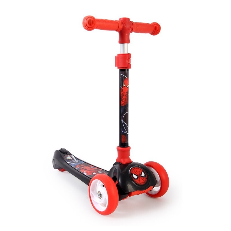 Mesuca Foldable Twist Scooter - SpiderMan เมซูก้า สกู๊ตเตอร์ 3ล้อ พับได้ - สไปเดอร์แมน ของเล่นเด็ก รถเด็ก VCA82009-S