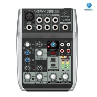 Behringer XENYX Q502USB มิกเซอร์แบบอนาล็อค 5 input 2 bus