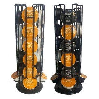 Black 24 Pod Coffee Capsule Dispenser Tower Rack สําหรับ Dol…