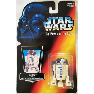 Star wars The Power of the Force POTF2 Red Card R2-D2 3.75"