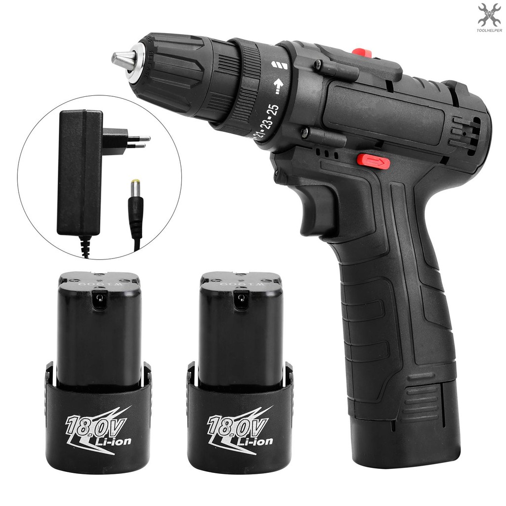 【E】18V Multifunctional Electric Impact Cordless Drill Highpower
