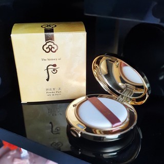 แป้งอัดแข็งเนื้อนุ่มดุจกำมะหยี่ The History of WHOO Gongjinhyang Mi Powder Compact SPF30/PA++ 13g.