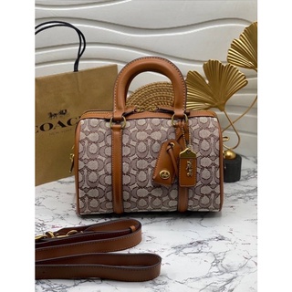 COACH C8529 RUBY SATCHEL 25 IN SIGNATURE TEXTILE JACQUARD