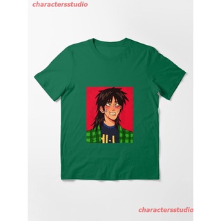 2022 Kaiji Essential T-Shirt เสื้อยืดพิมพ์ลายการ์ตูนมังงะ ดผ้าเด้ง คอกลม cotton แฟชั่น discount Unisex