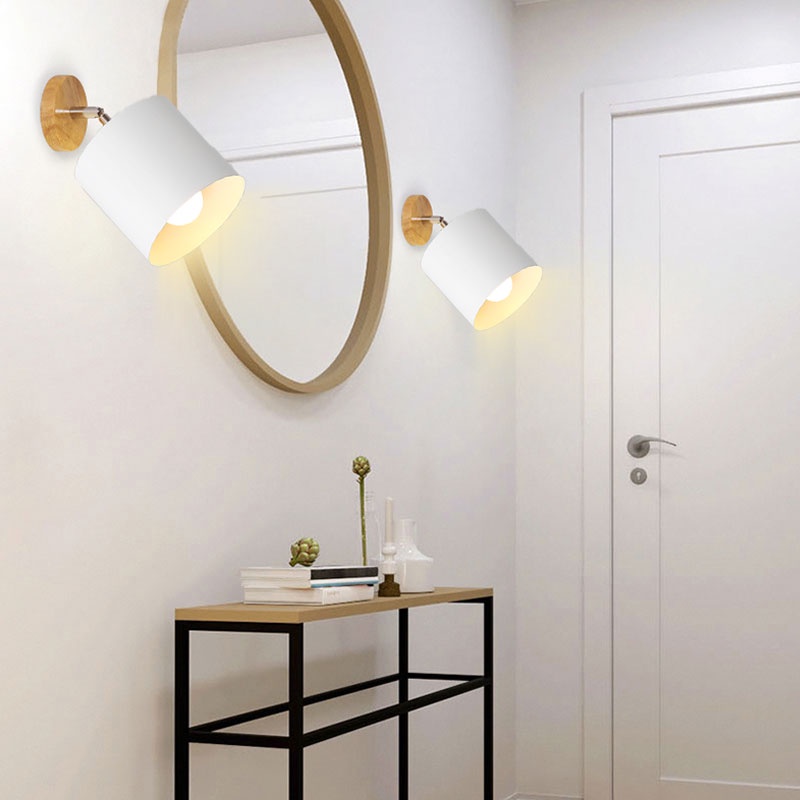 Nordic ห้องนอนโคมไฟเพดานโมเดิร์น Minimalist Creative 180 ° หมุนได้ห้องนั่งเล่นห้องนอนระเบียงระเบียงทางเดินโคมไฟ รูปที่ 5