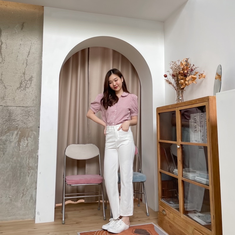 SISSOEUR : White jeans (PJ8119)