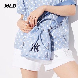 📢พร้อมส่ง 🌈ของแท้💯%  MLB กระเป๋า MONOGRAM Bucket Bag กระเป๋าถือNY กระเป๋าสะพาย