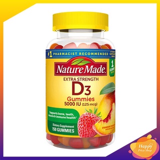 Nature Made Extra Strength Vitamin D3 5000 IU 125 mcg. (150 Gummies)