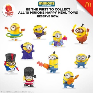 McDonalds Minion Happy Meal toys Thai 2015**แถมสติกเกอร์หรือใบปลิวทุกคำสั่งซื้อ