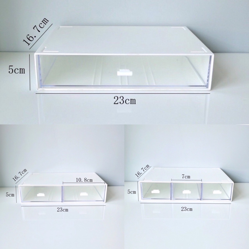 GaGiNang ฟรีสติกเกอร์2ใบ กล่องเก็บเครื่องสำอาง กล่องเก็บเครื่องเขียน กล่องเก็บของ แบบมีลิ้นชัก ชั้นวางของ เรียงซ้อนกัน - รูปที่ 7