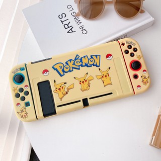 เคส Nintendo Switch case❤️ โปเกมอน ปิกาจู สไตล์การ์ตูน ❤️ สามารถเสียบลง DOCKING ได้ทันที โดยไม่ต้องแกะออก