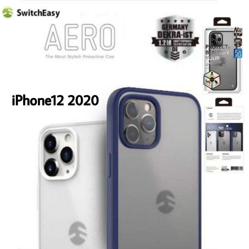 SwitchEasy Aero เคสกันกระแทก ขอบสี หลังแข็ง รุ่นiPhone12mini iPhone12/i12pro i12Pro max