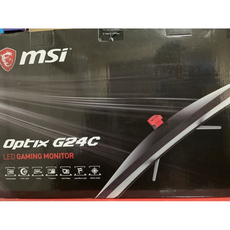 [มือ2] MSI Optix G24C VA 23.6 นิ้ว FullHD 144Hz จอเกมมิ่ง จอคอม จอมอนิเตอร์ จอโค้ง LED Gaming Monito