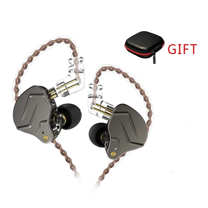 Kz ZSN Pro หูฟังอินเอียร์ แบบมีสาย 1DD+1BA เทคโนโลยีไฮบริด HIFI เบสโลหะ ลดเสียงรบกวน