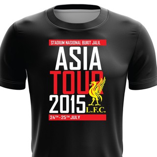 เสื้อยืด ลาย Liverpool FC แบบแห้งเร็ว XS - 7XL (Asia Tour 2015)