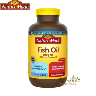 Nature Made Fish Oil 1,000 mg 250 Softgels