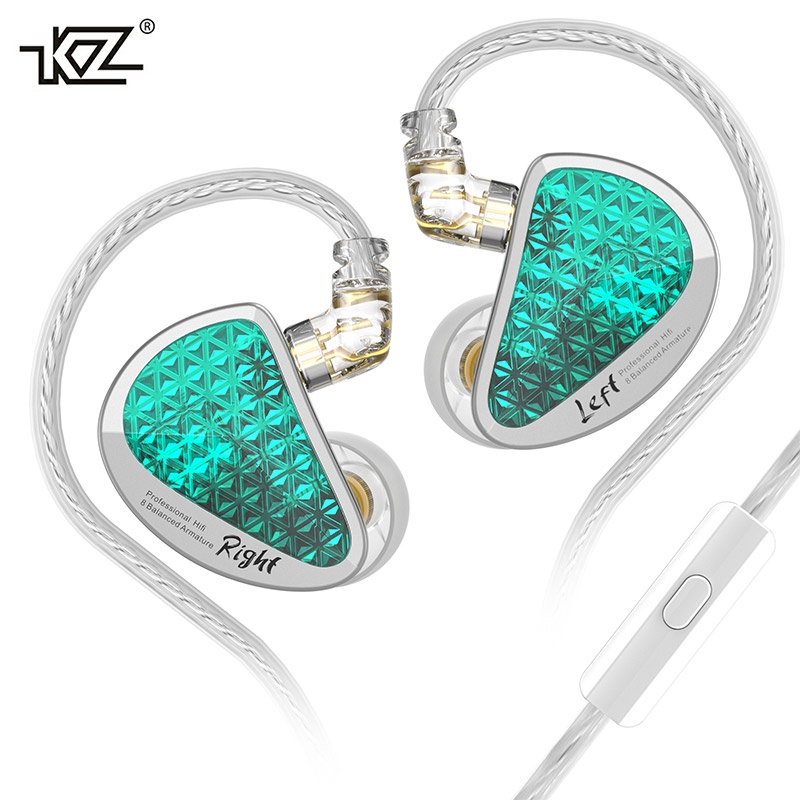 KZ AS16 PRO 8BA หูฟัง มีไมค์ อินเอียร์ headphone โทรศัพท์ มีสาย เบสหนัก earphone in ear