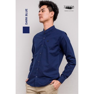 [ลด130฿โค้ดSEPIING38] TAWADA เสื้อเชิ้ตแขนยาว รหัสT010 ฺฺBLUE MANDARIN