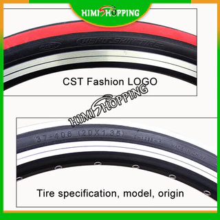 ยางในรถจักรยาน CST C-1288 20×1.35 60TPI 406 ขอบตะขอ 6.8Bar/100PSI สําหรับรถจักรยานแบบพับ Minivelo BMX 1 ชิ้น